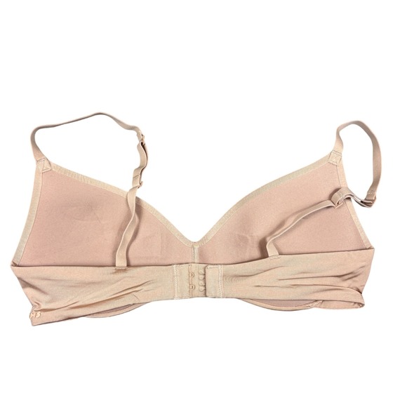 SKIMS Wireless Form Push Up Plunge Bra Clay Beige Estimated Size 30A - Picture 2 of 6
